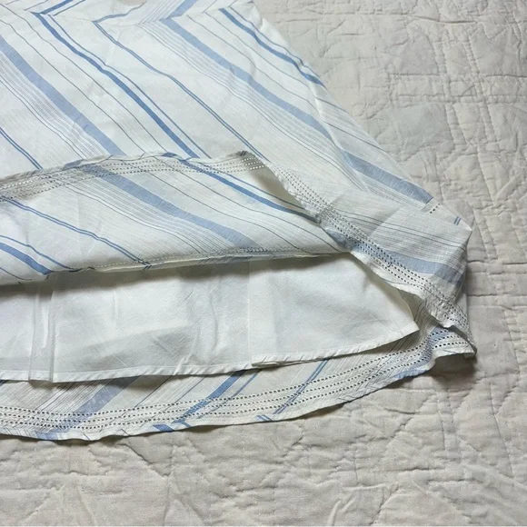 Coastal Linen Blend Stripe Skirt | A-Line Panel Flare · Banana Republic - Picture 8 of 11